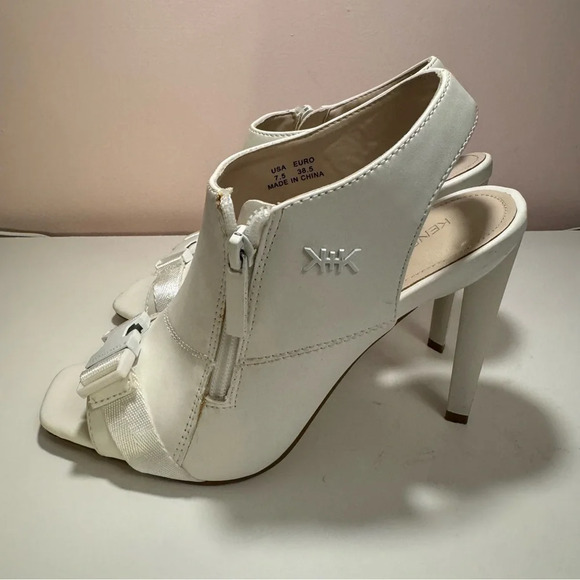 KENDALL + KYLIE Womens Zeno Faux Leather  Open Toe Slingback Heels - Picture 7 of 12